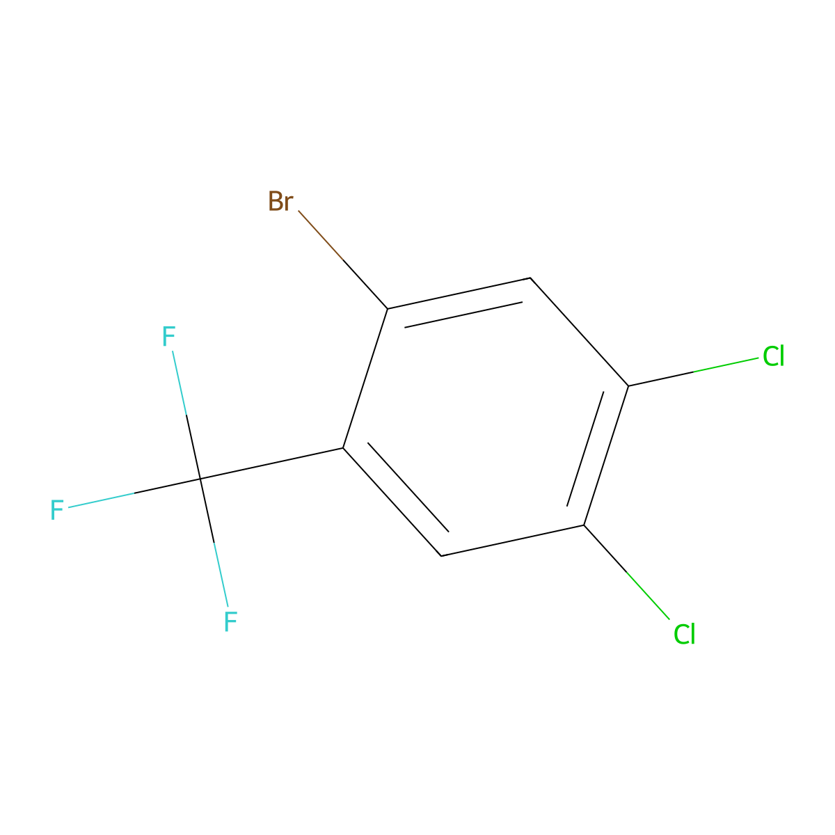 2-Bromo-4,5-dichlorobenzotrifluoride molecular structure, CAS 1809157-92-3