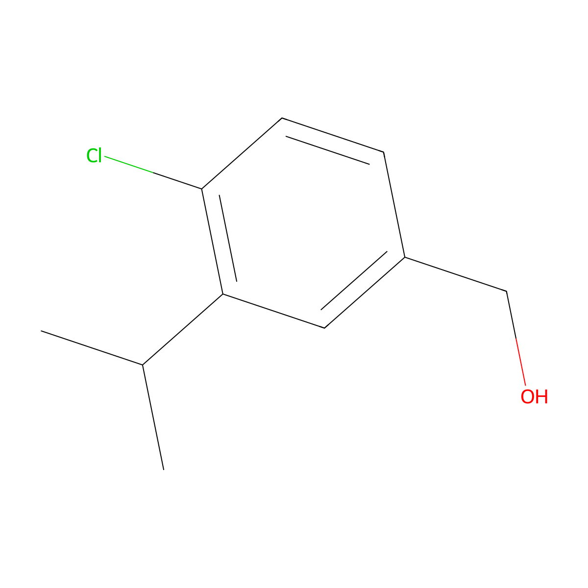 (4-Chloro-3-isopropylphenyl)methanol molecular structure, CAS 1809157-94-5