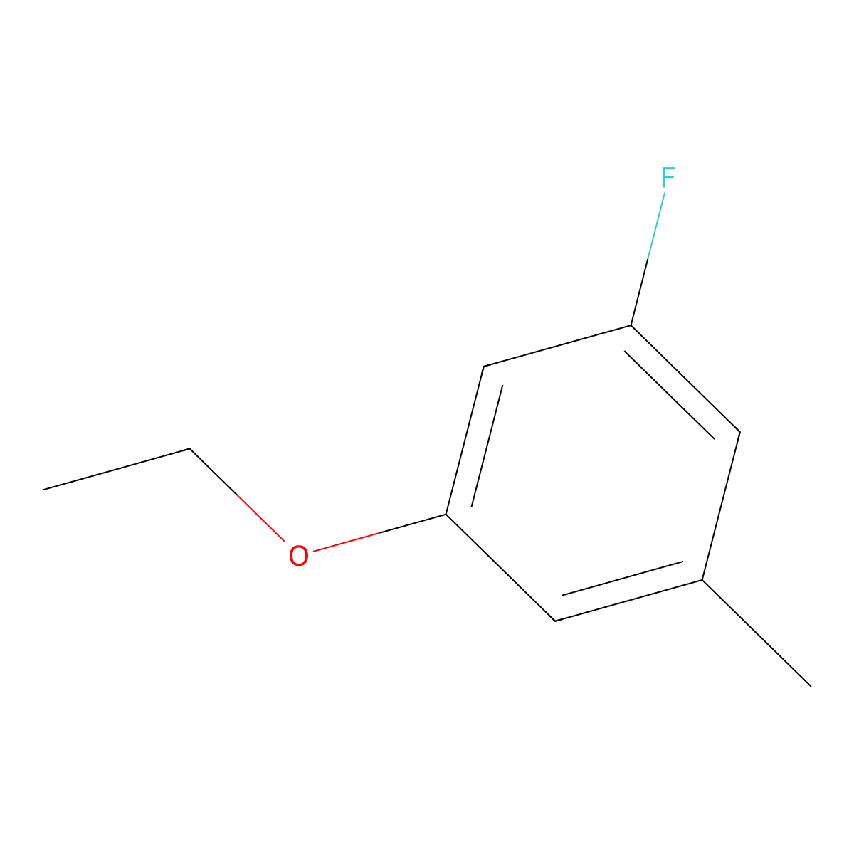 1-Fluoro-3-ethoxy-5-methylbenzene molecular structure, CAS 1809158-02-8