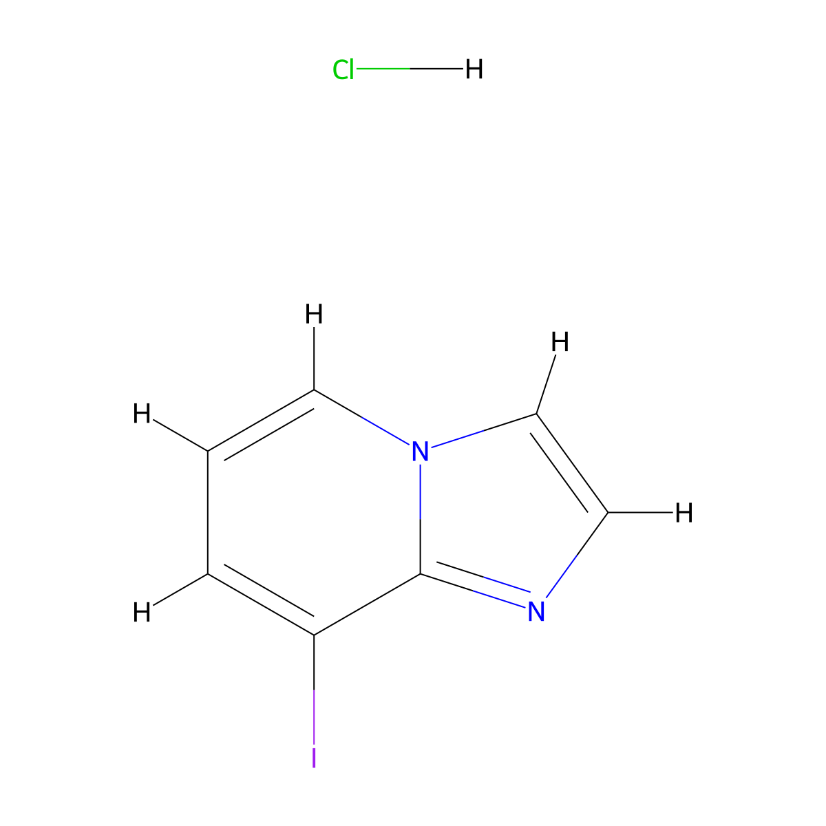 8-Iodoimidazo[1,2-a]pyridine hydrochloride molecular structure, CAS 1809158-10-8
