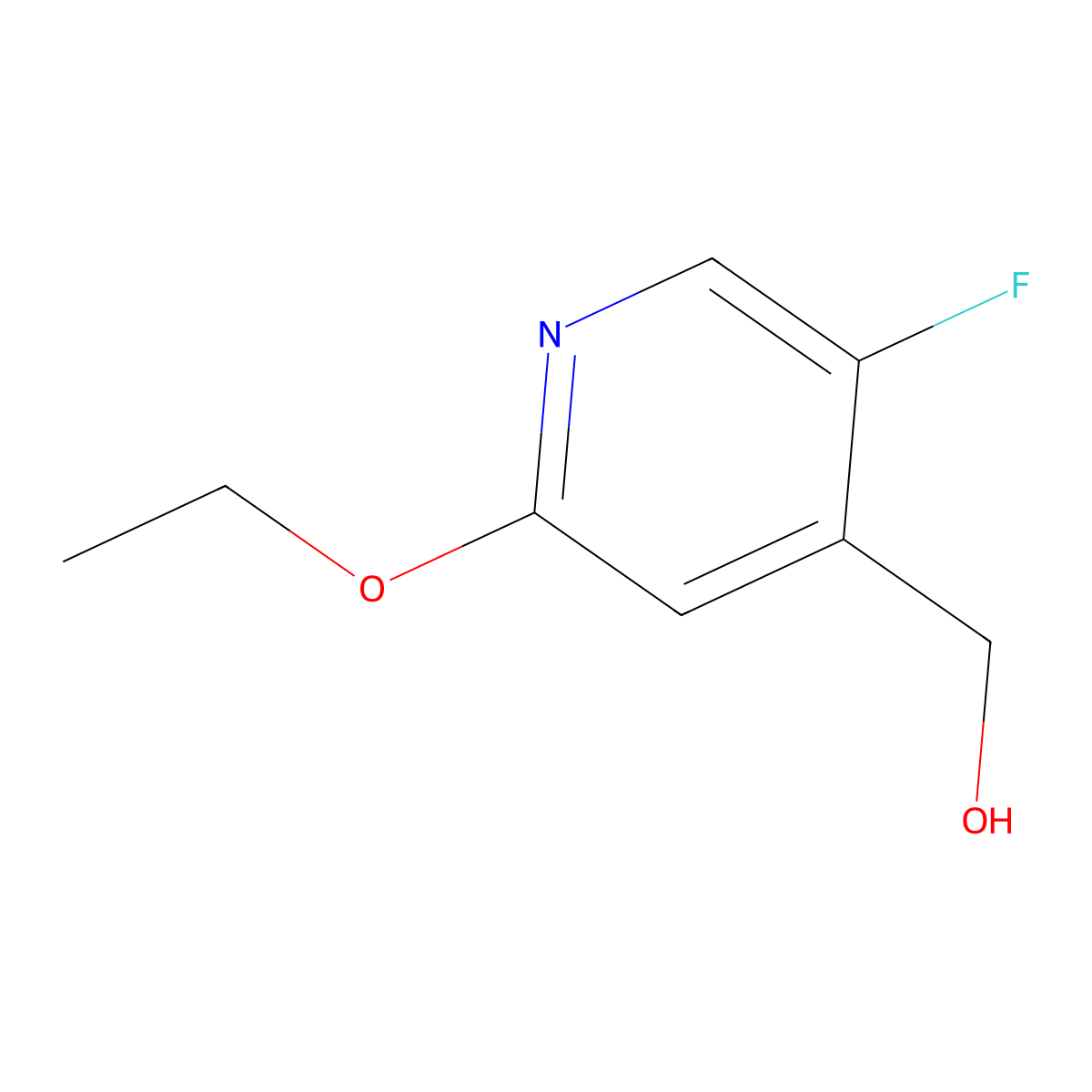 (2-Ethoxy-5-fluoropyridin-4-yl)methanol molecular structure, CAS 1809158-12-0