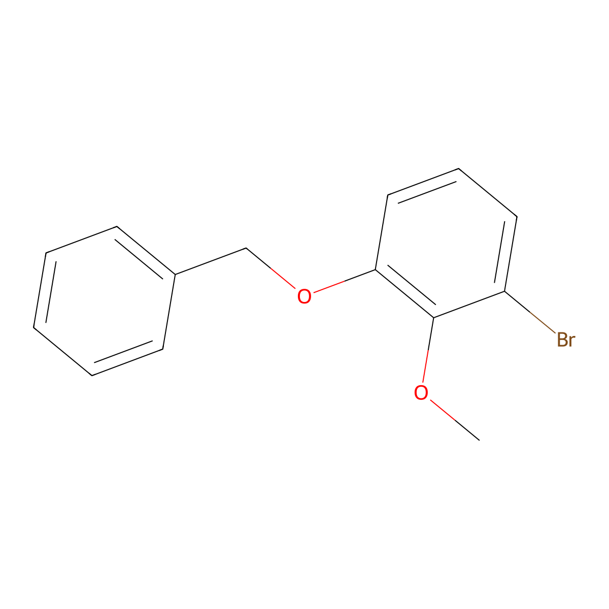 1-Bromo-2-methoxy-3-(phenylmethoxy)benzene molecular structure, CAS 1809161-46-3