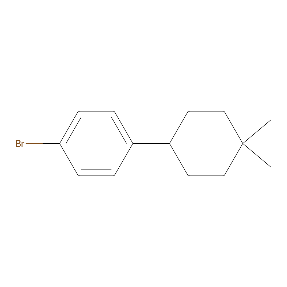 1-Bromo-4-(4,4-dimethylcyclohexyl)benzene molecular structure, CAS 1809161-62-3