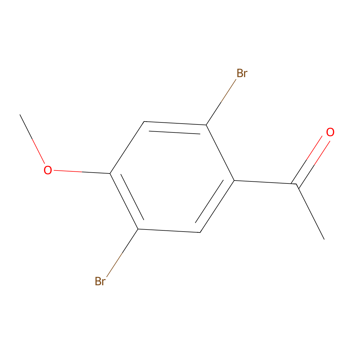2',5'-Dibromo-4'-methoxyacetophenone molecular structure, CAS 1809168-60-2