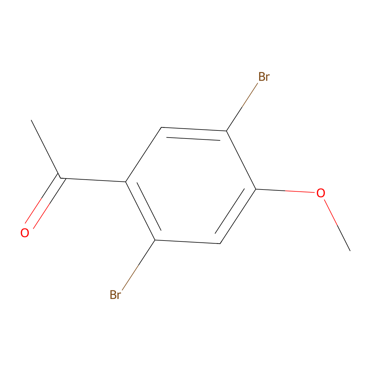 2',5'-Dibromo-4'-methoxyacetophenone molecular structure, CAS 1809168-60-2