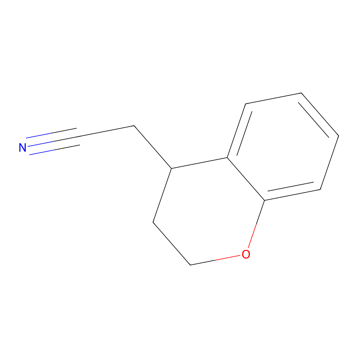 2-(Chroman-4-yl)acetonitrile molecular structure, CAS 180917-10-6