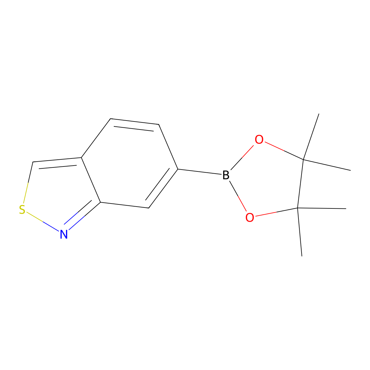 6-(4,4,5,5-Tetramethyl-1,3,2-dioxaborolan-2-YL)benzo[C]isothiazole molecular structure, CAS 1809203-56-2