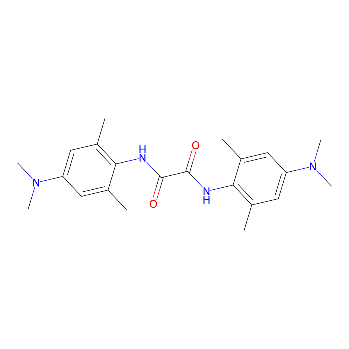 N1,N2-bis(4-(dimethylamino)-2,6-dimethylphenyl)oxalamide molecular structure, CAS 1809289-09-5