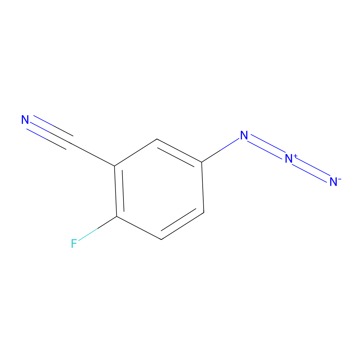 5-Azido-2-fluorobenzonitrile molecular structure, CAS 1809294-77-6