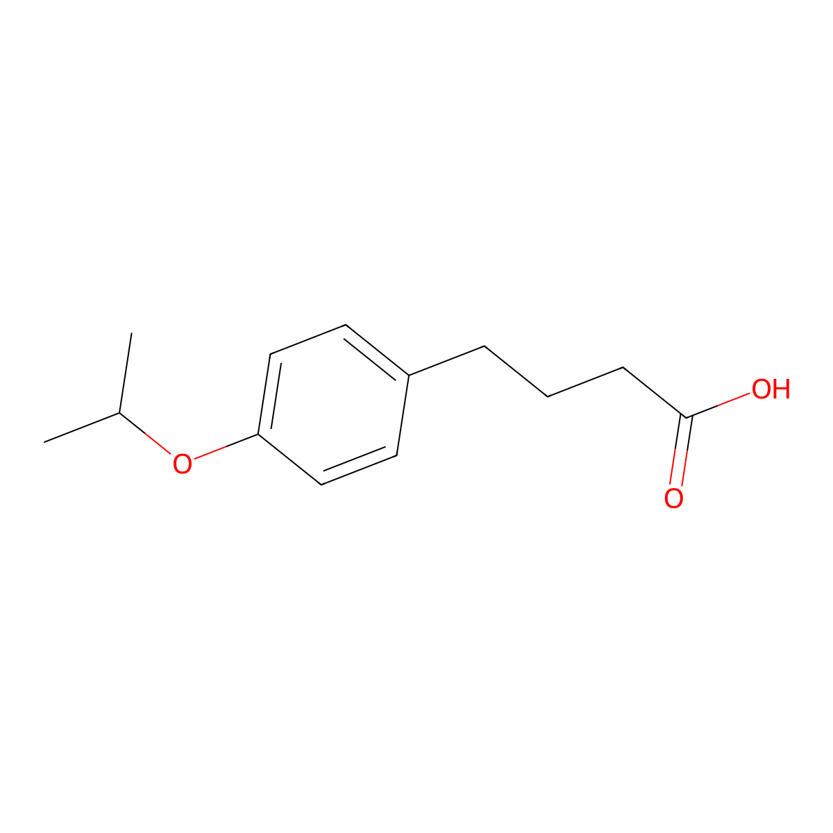 4-(4-Isopropoxyphenyl)butanoic acid molecular structure, CAS 18093-67-9
