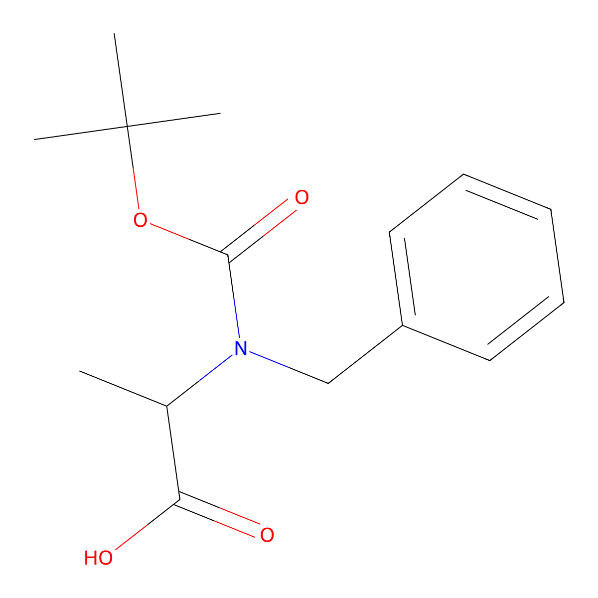 2-{Benzyl[(tert-butoxy)carbonyl]amino}propanoic acid molecular structure, CAS 1809322-67-5