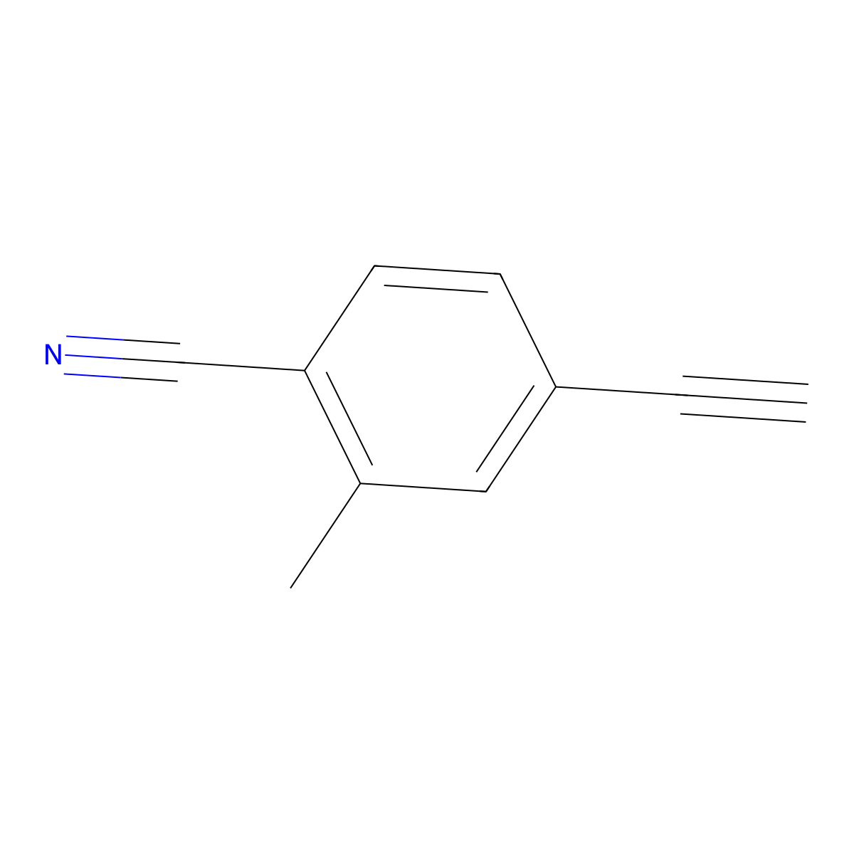 4-Ethynyl-2-methylbenzonitrile molecular structure, CAS 1809416-89-4