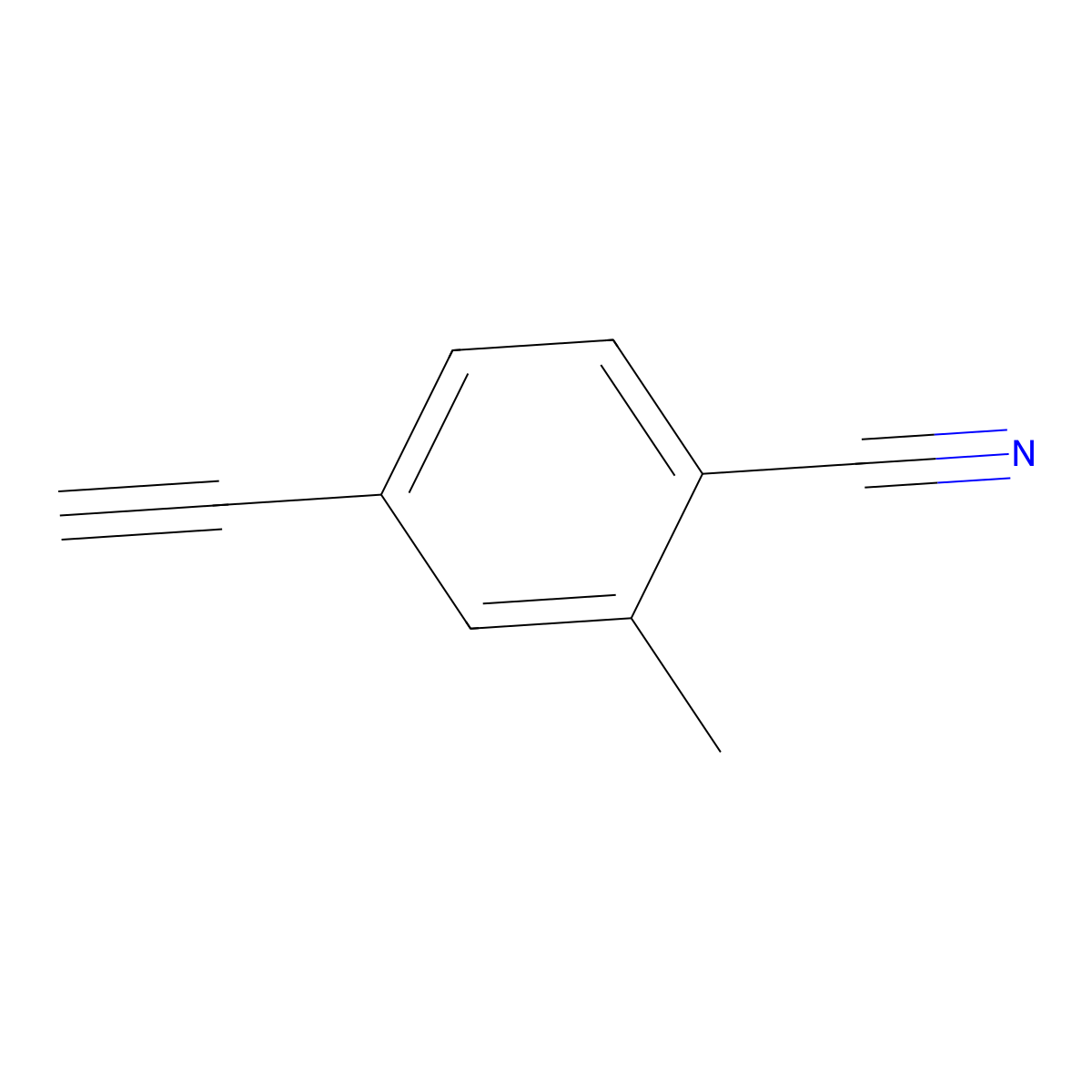 4-Ethynyl-2-methylbenzonitrile molecular structure, CAS 1809416-89-4