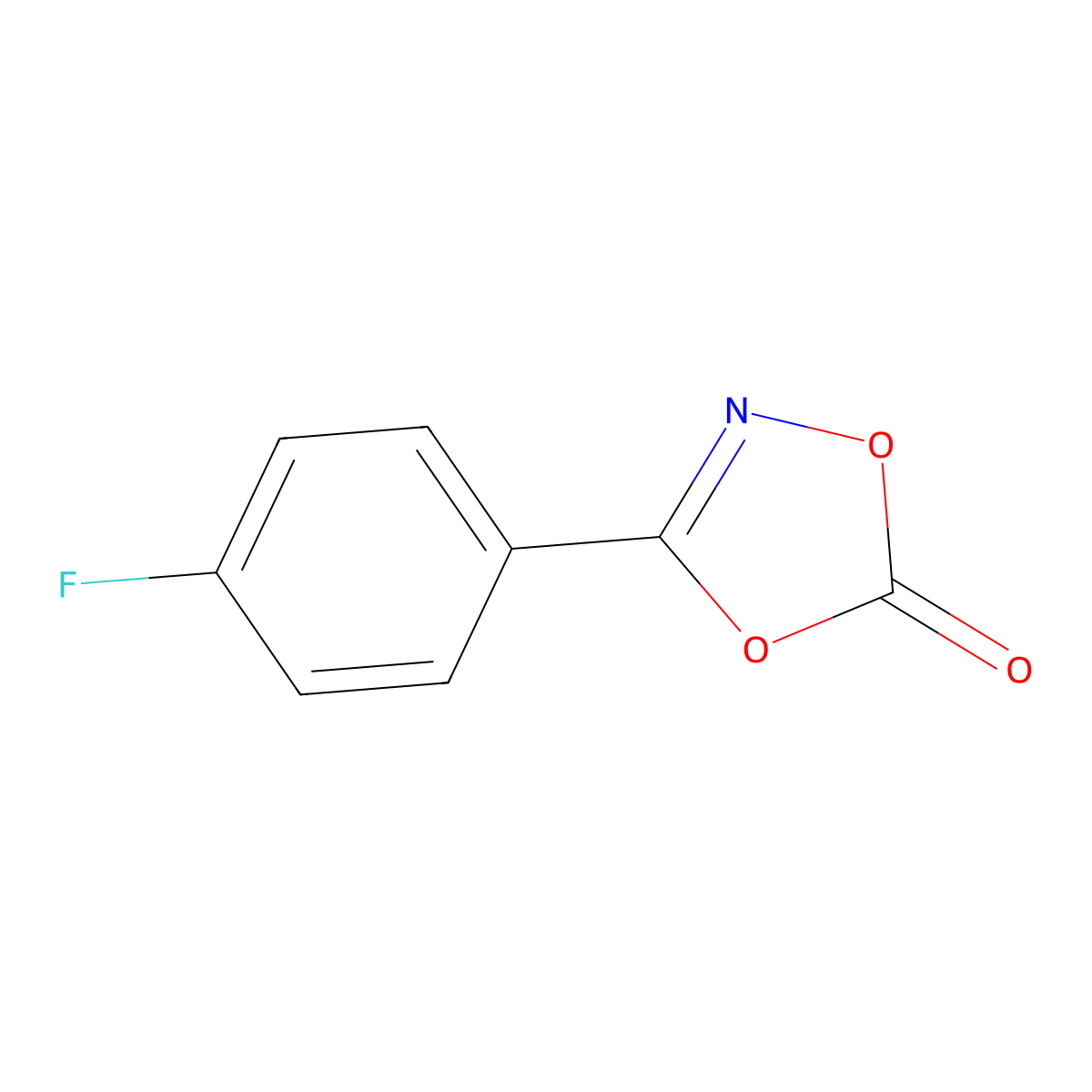 3-(4-Fluorophenyl)-1,4,2-dioxazol-5-one molecular structure, CAS 1809437-68-0