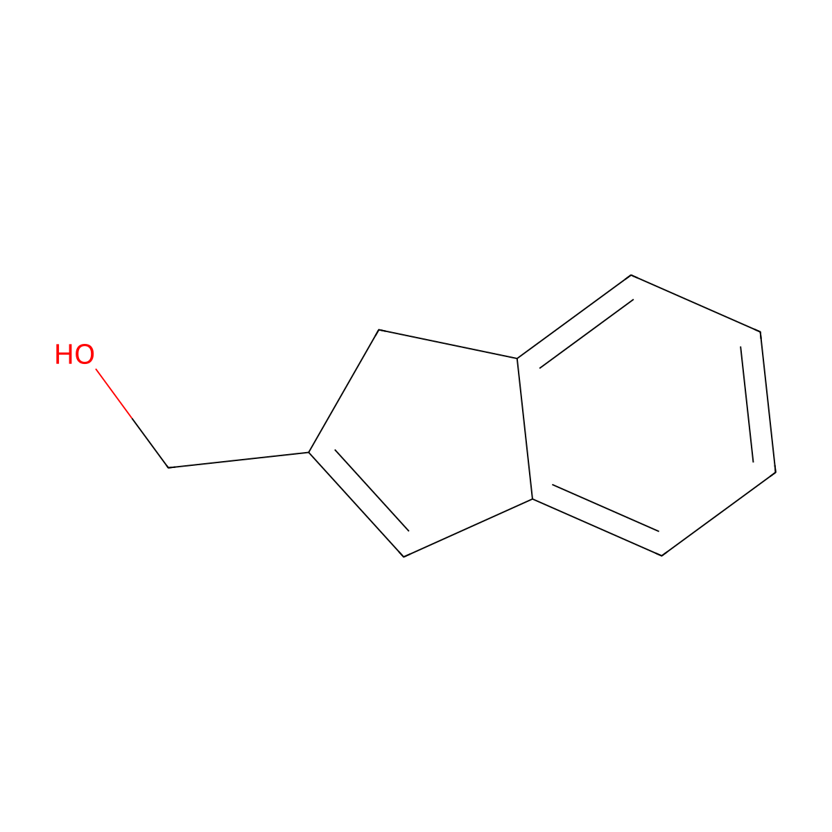 1H-Indene-2-methanol molecular structure, CAS 18096-68-9