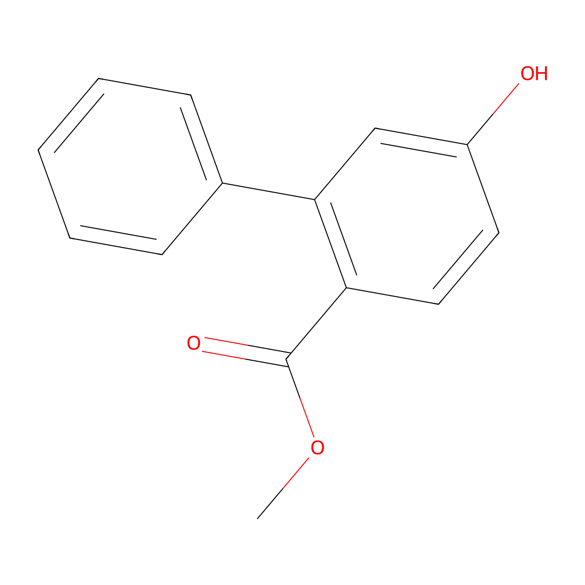 Methyl 5-hydroxy[1,1'-biphenyl]-2-carboxylate molecular structure, CAS 180961-91-5