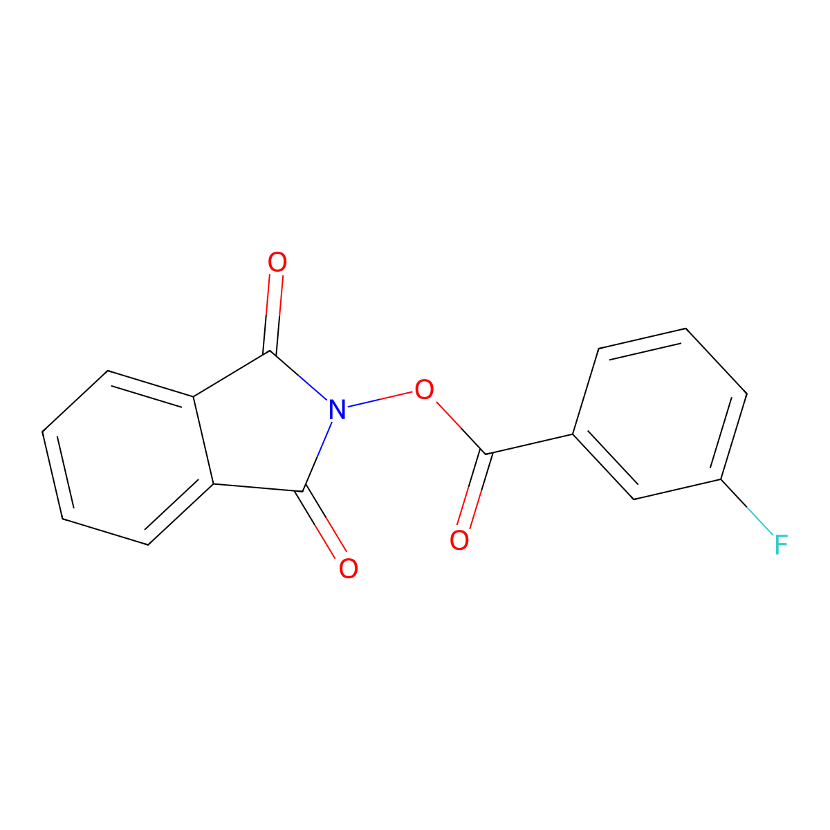 1,3-Dihydro-1,3-dioxo-2H-isoindol-2-YL 3-fluorobenzoate molecular structure, CAS 1809728-72-0