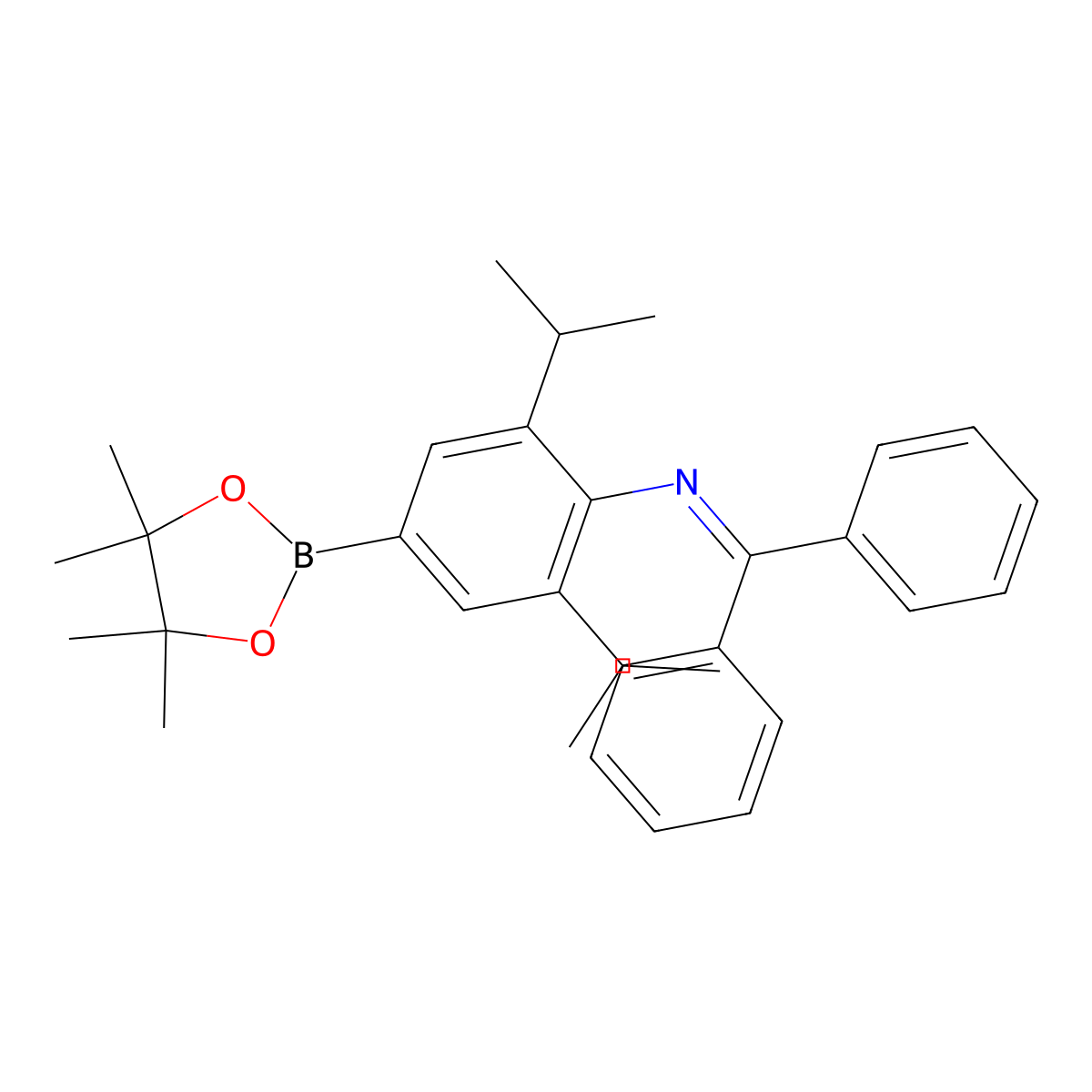 N-(Diphenylmethylene)-2,6-diisopropyl-4-(4,4,5,5-tetramethyl-1,3,2-dioxaborolan-2-yl)aniline molecular structure, CAS 1809802-59-2