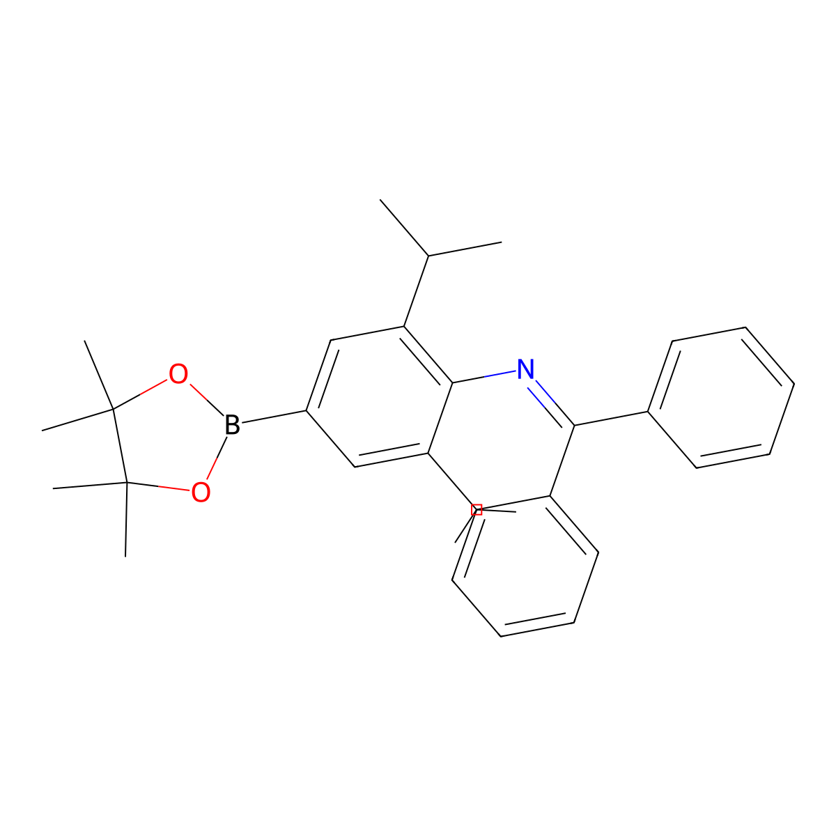 N-(Diphenylmethylene)-2,6-diisopropyl-4-(4,4,5,5-tetramethyl-1,3,2-dioxaborolan-2-yl)aniline molecular structure, CAS 1809802-59-2
