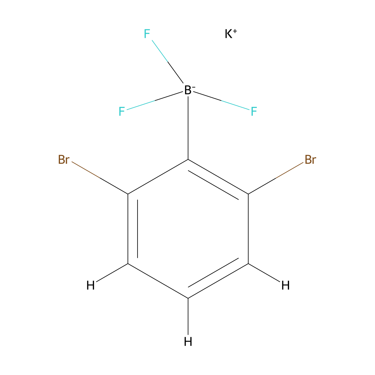 Potassium(2,6-dibromophenyl)trifluoroborate molecular structure, CAS 1809858-62-5