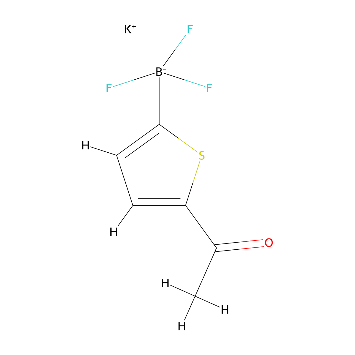 Potassium (5-acetylthiophen-2-yl)trifluoroboranuide molecular structure, CAS 1809888-16-1