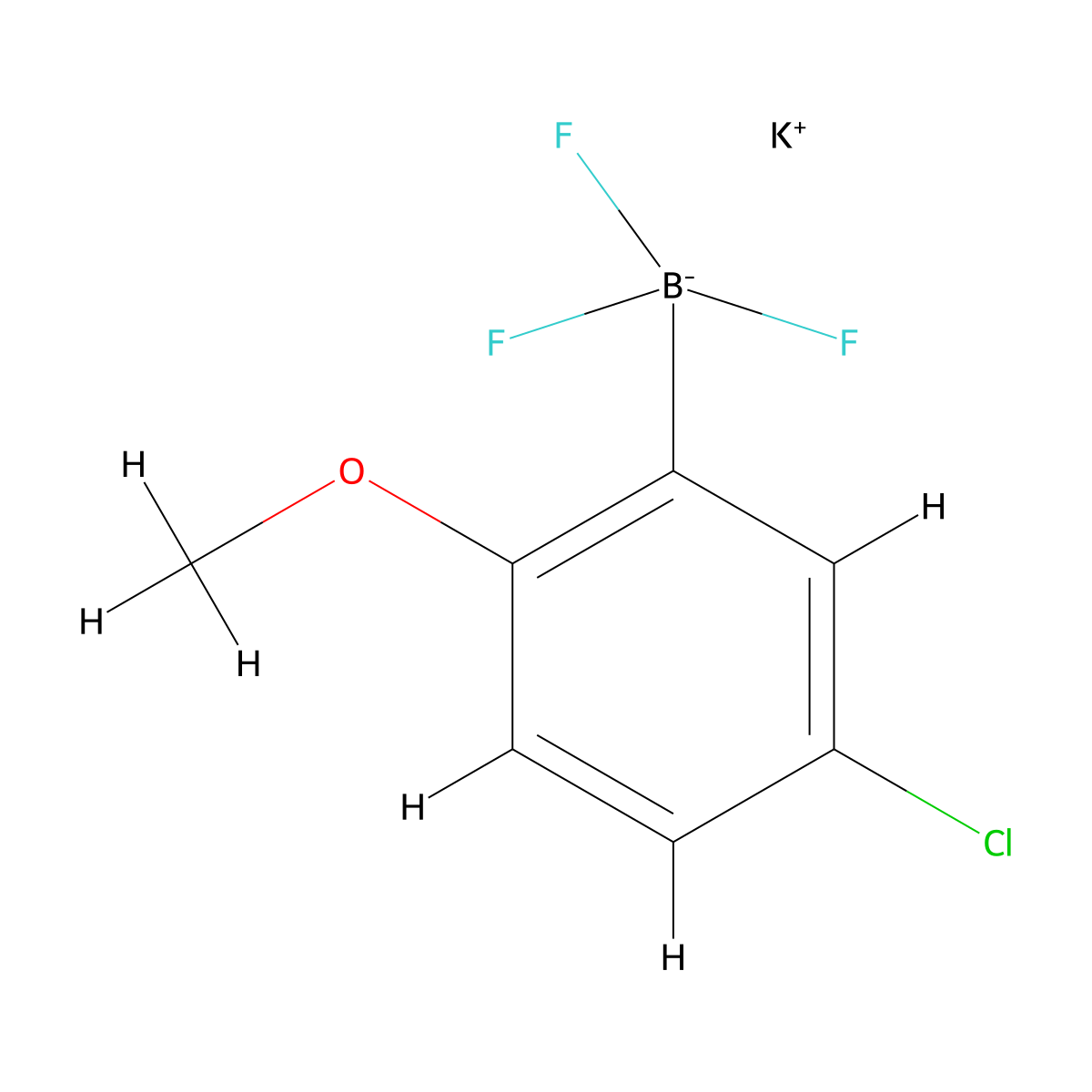 Potassium (5-chloro-2-methoxyphenyl)trifluoroboranuide molecular structure, CAS 1809888-20-7