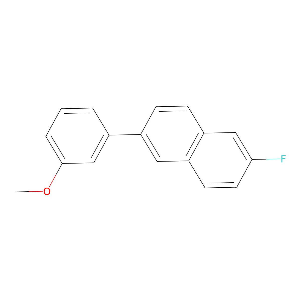 2-Fluoro-6-(3-methoxyphenyl)naphthalene molecular structure, CAS 1809895-93-9