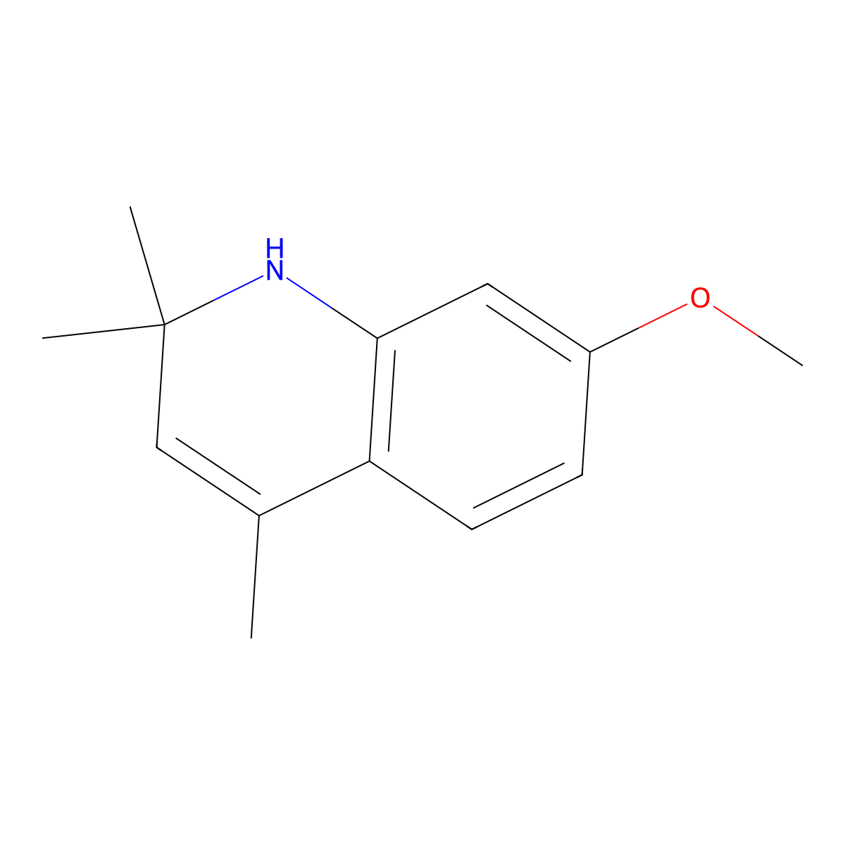 7-Methoxy-2,2,4-trimethyl-1,2-dihydroquinoline molecular structure, CAS 1810-74-8