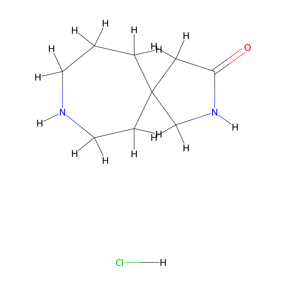 2,8-Diazaspiro[4.6]undecan-3-one hydrochloride molecular structure, CAS 1810002-85-7