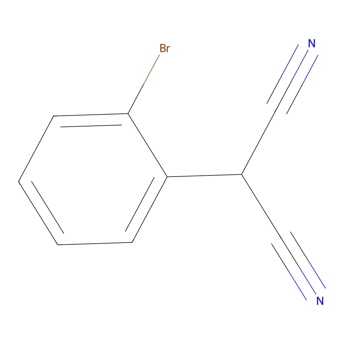 2-(2-Bromophenyl)malononitrile molecular structure, CAS 1810045-05-6