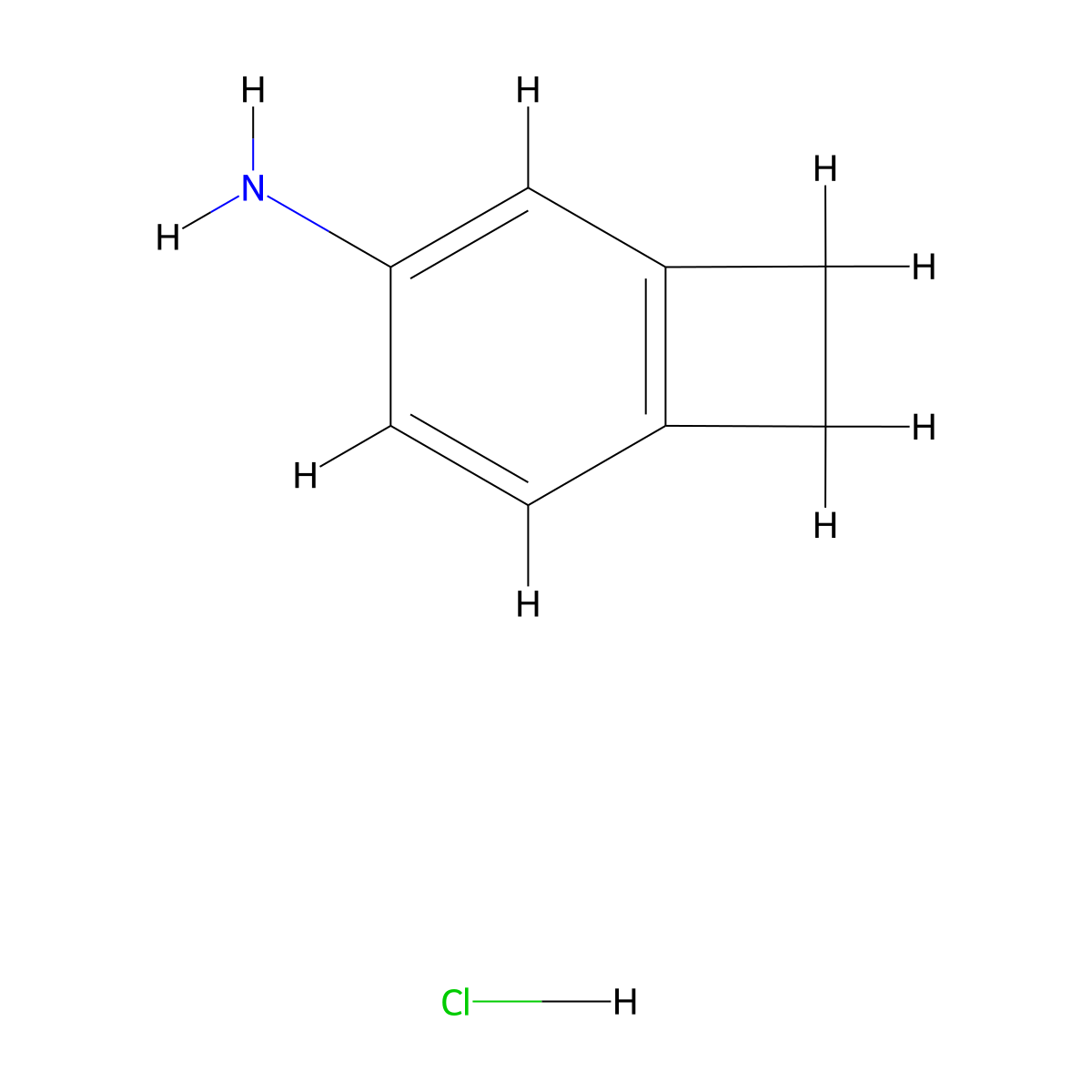 4-Amino-benzocyclobutane hydrochloride molecular structure, CAS 1810070-03-1