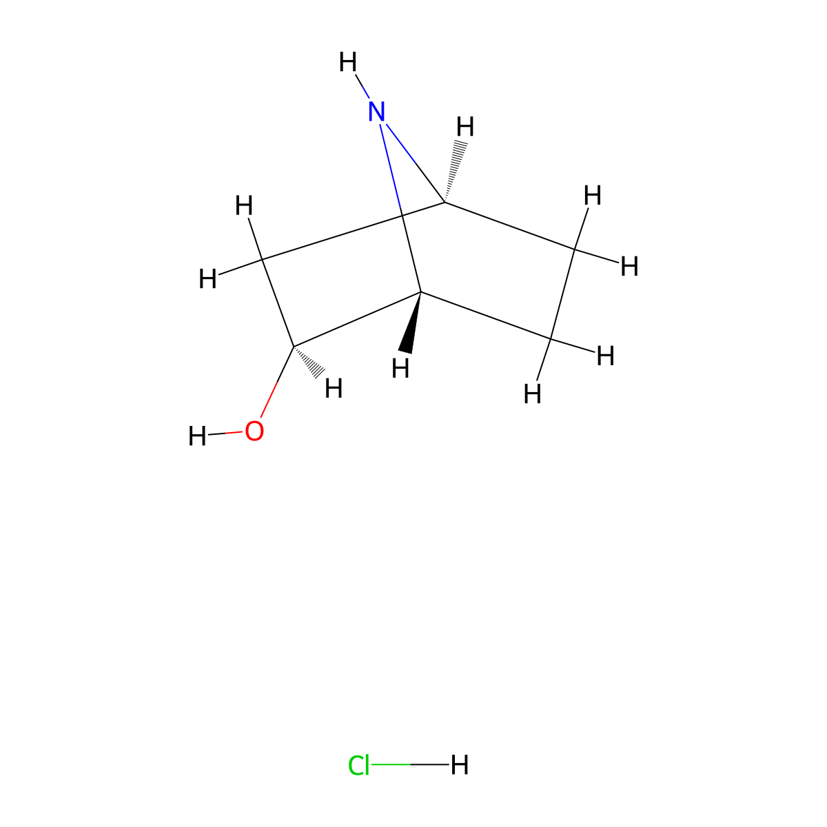 7-Azabicyclo(2.2.1)heptan-2-ol, hydrochloride (1:1), (1R,2S,4S)-rel- molecular structure, CAS 1810070-05-3
