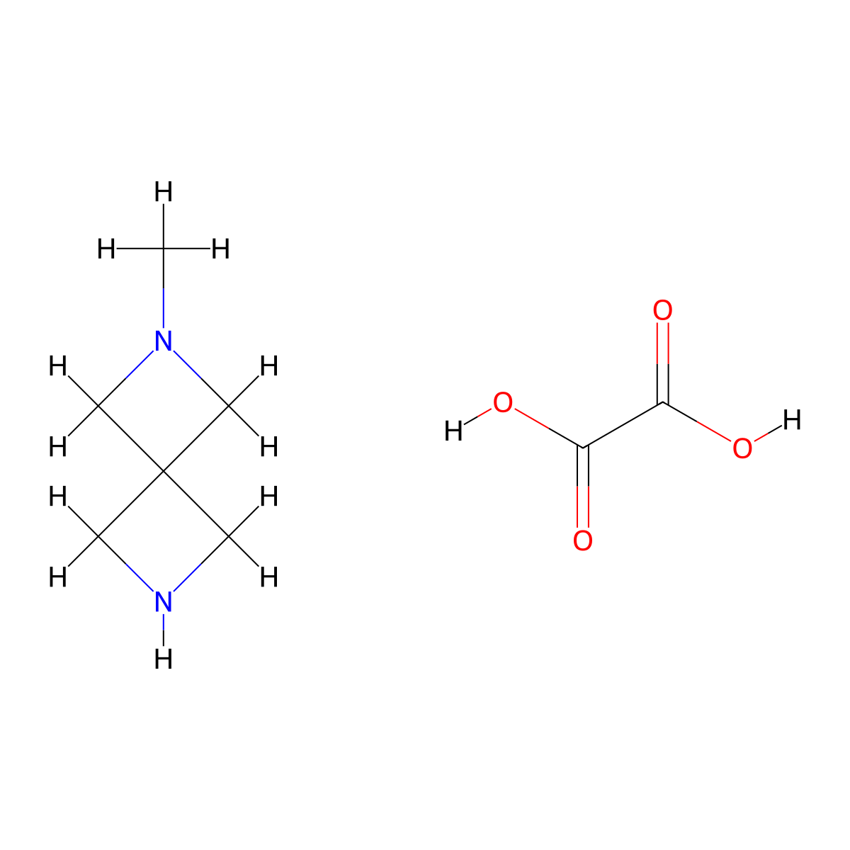 2-Methyl-2,6-diazaspiro[3.3]heptane oxalate molecular structure, CAS 1810070-20-2
