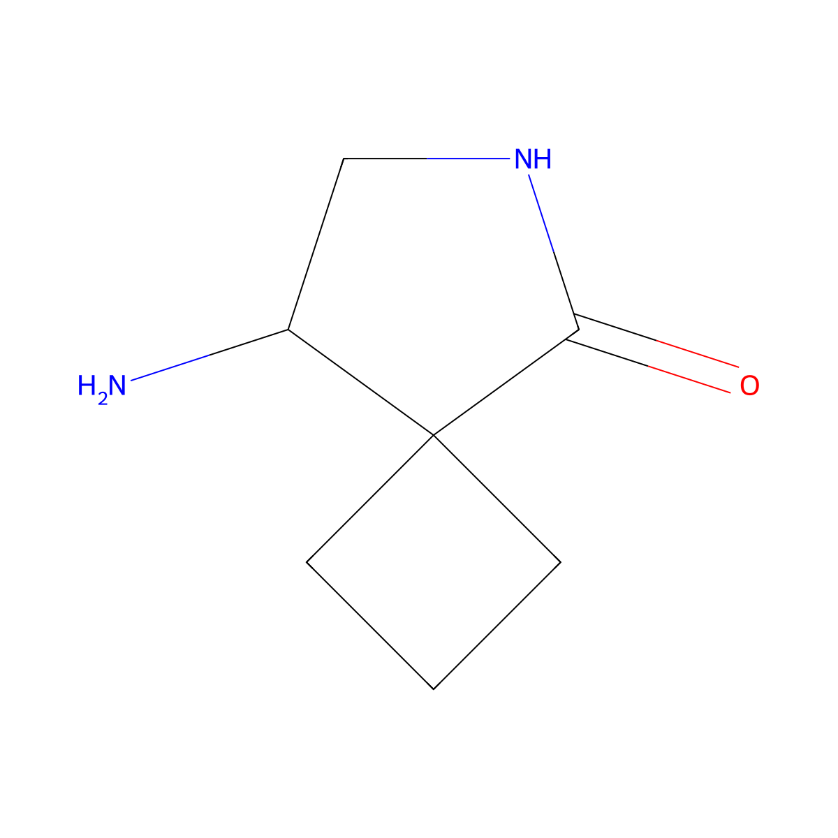 (R)-8-Amino-6-azaspiro[3.4]octan-5-one molecular structure, CAS 1810074-92-0