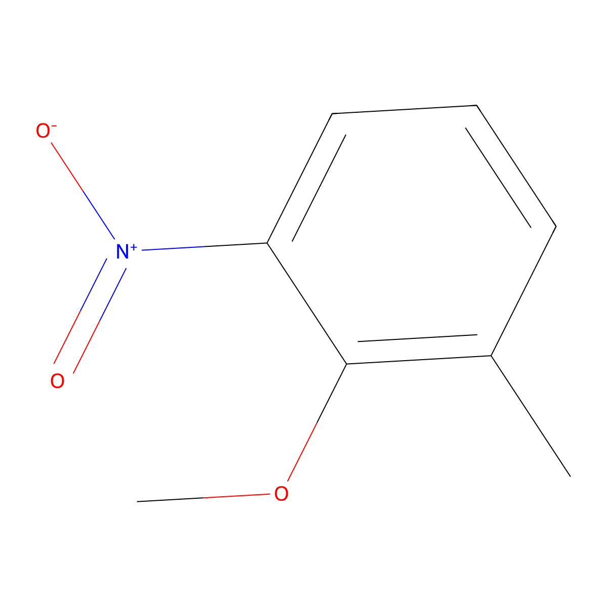 2-Methyl-6-nitroanisole molecular structure, CAS 18102-29-9