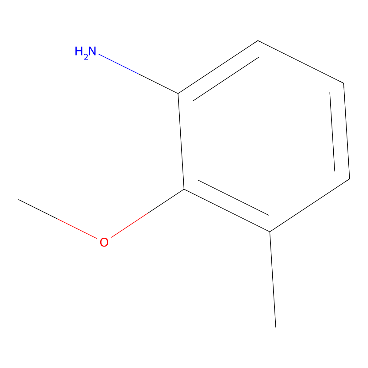 2-Methoxy-3-methylaniline molecular structure, CAS 18102-30-2