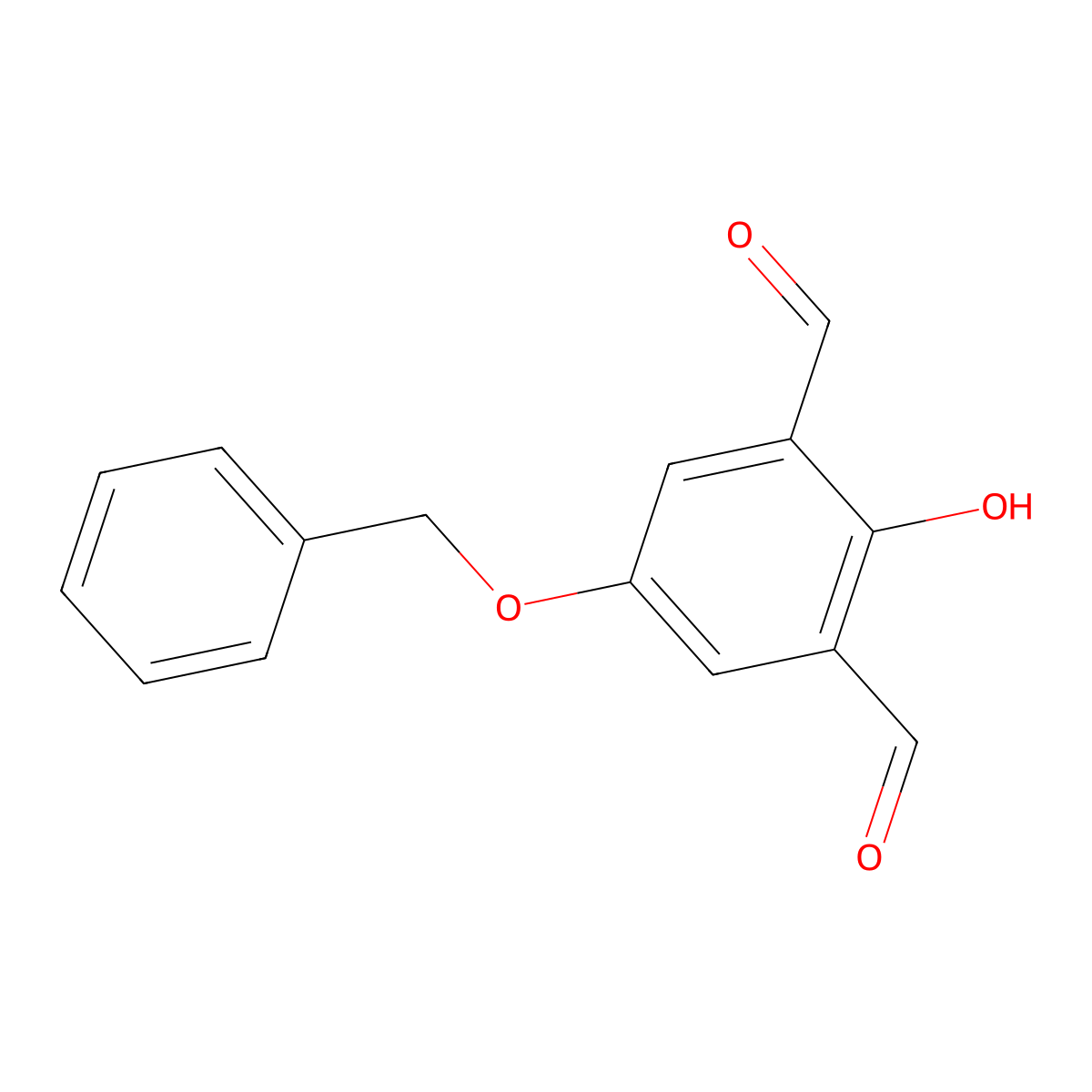 5-(Benzyloxy)-2-hydroxyisophthalaldehyde molecular structure, CAS 181022-80-0