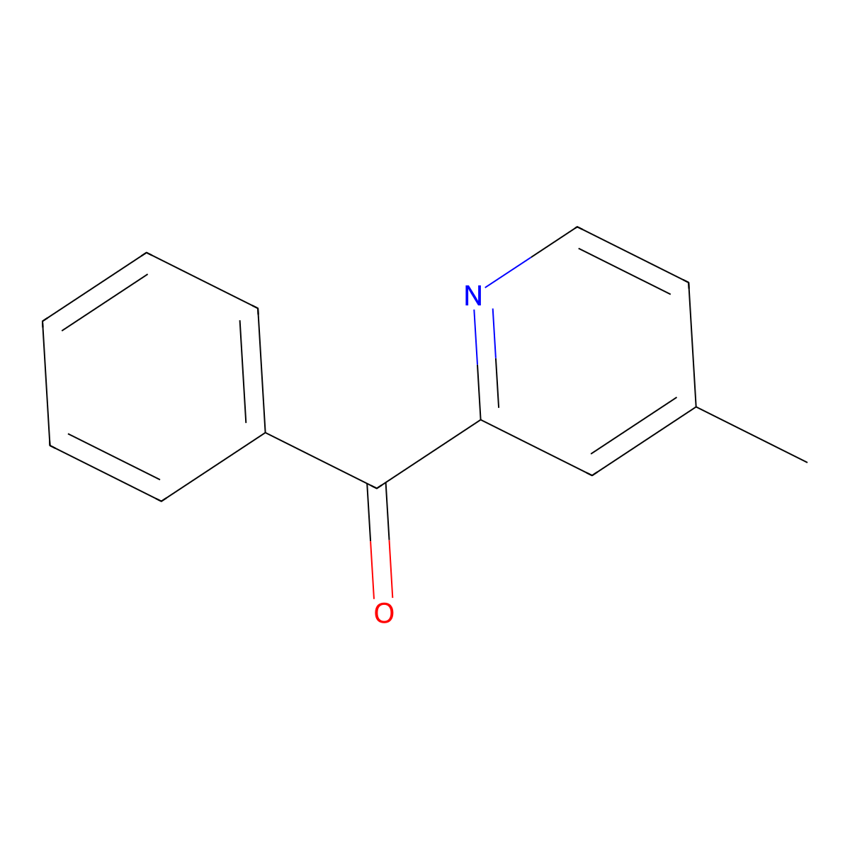 2-Benzoyl-4-methylpyridine molecular structure, CAS 18103-77-0