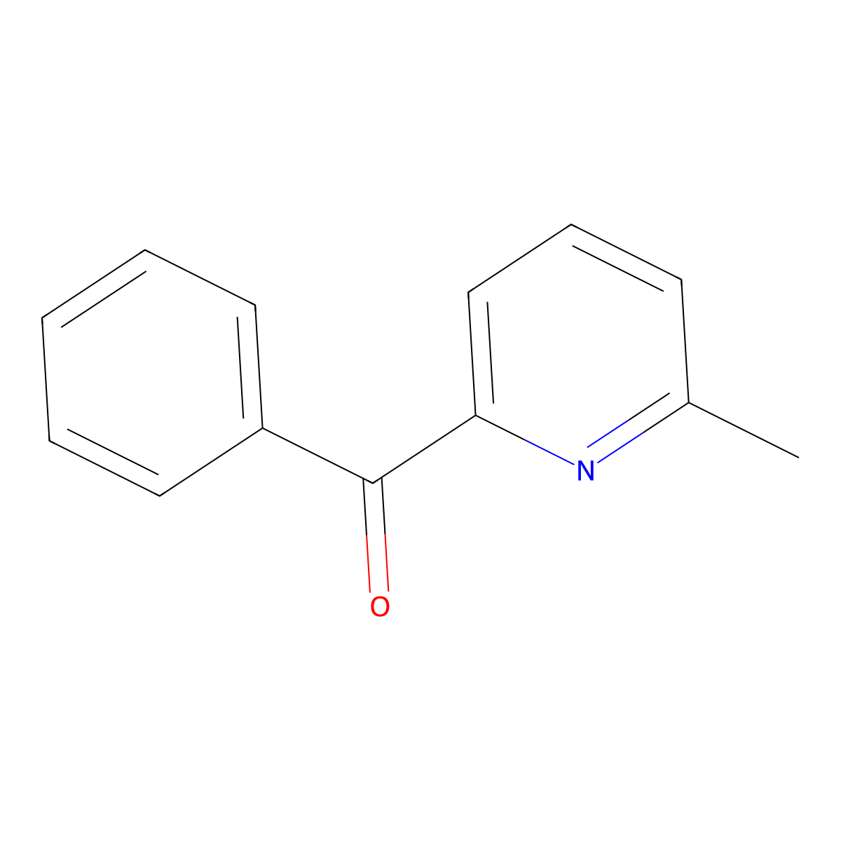 2-Benzoyl-6-methylpyridine molecular structure, CAS 18103-78-1