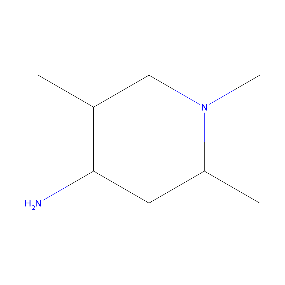 1,2,5-Trimethylpiperidin-4-amine molecular structure, CAS 18103-90-7