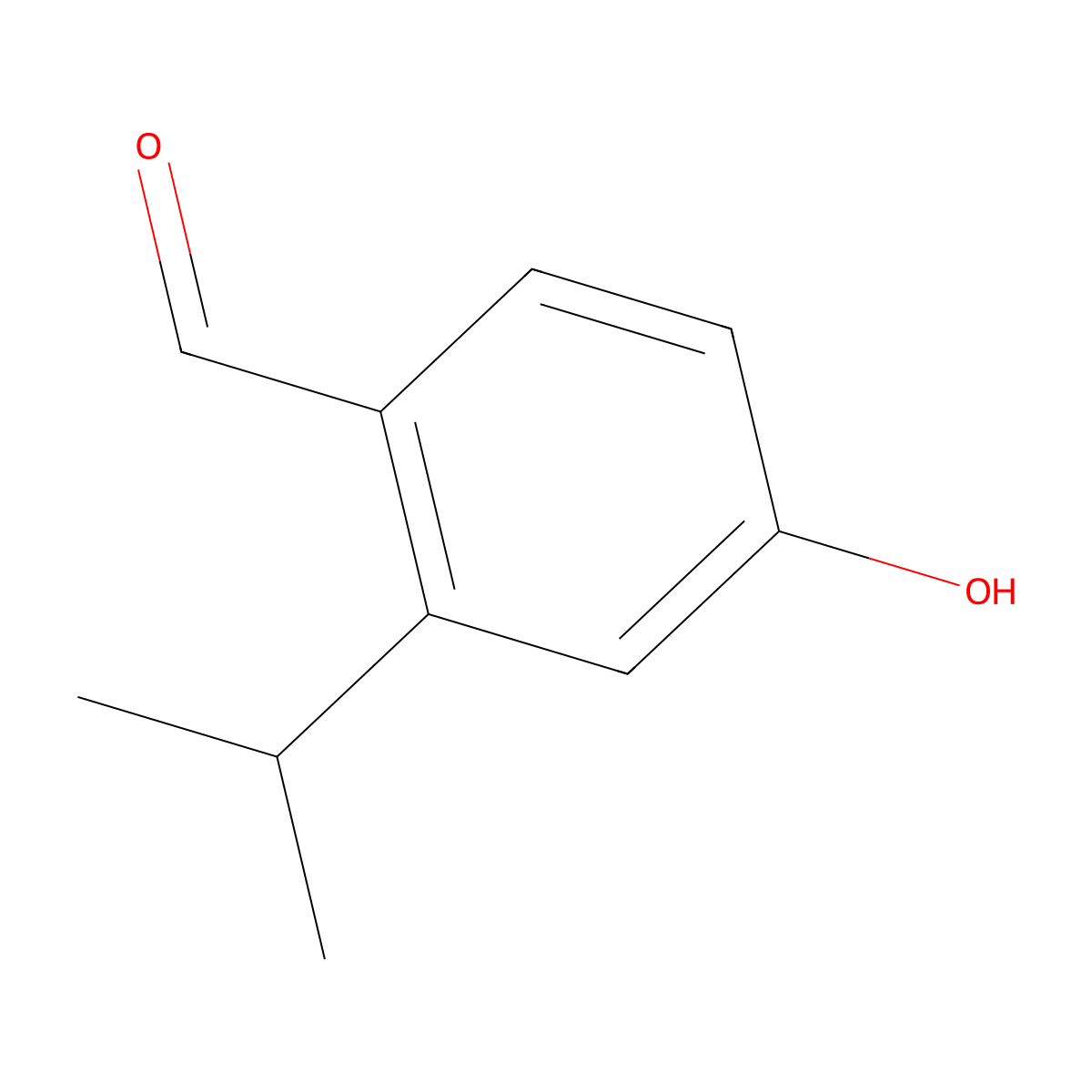 4-Hydroxy-2-isopropylbenzaldehyde molecular structure, CAS 181035-58-5