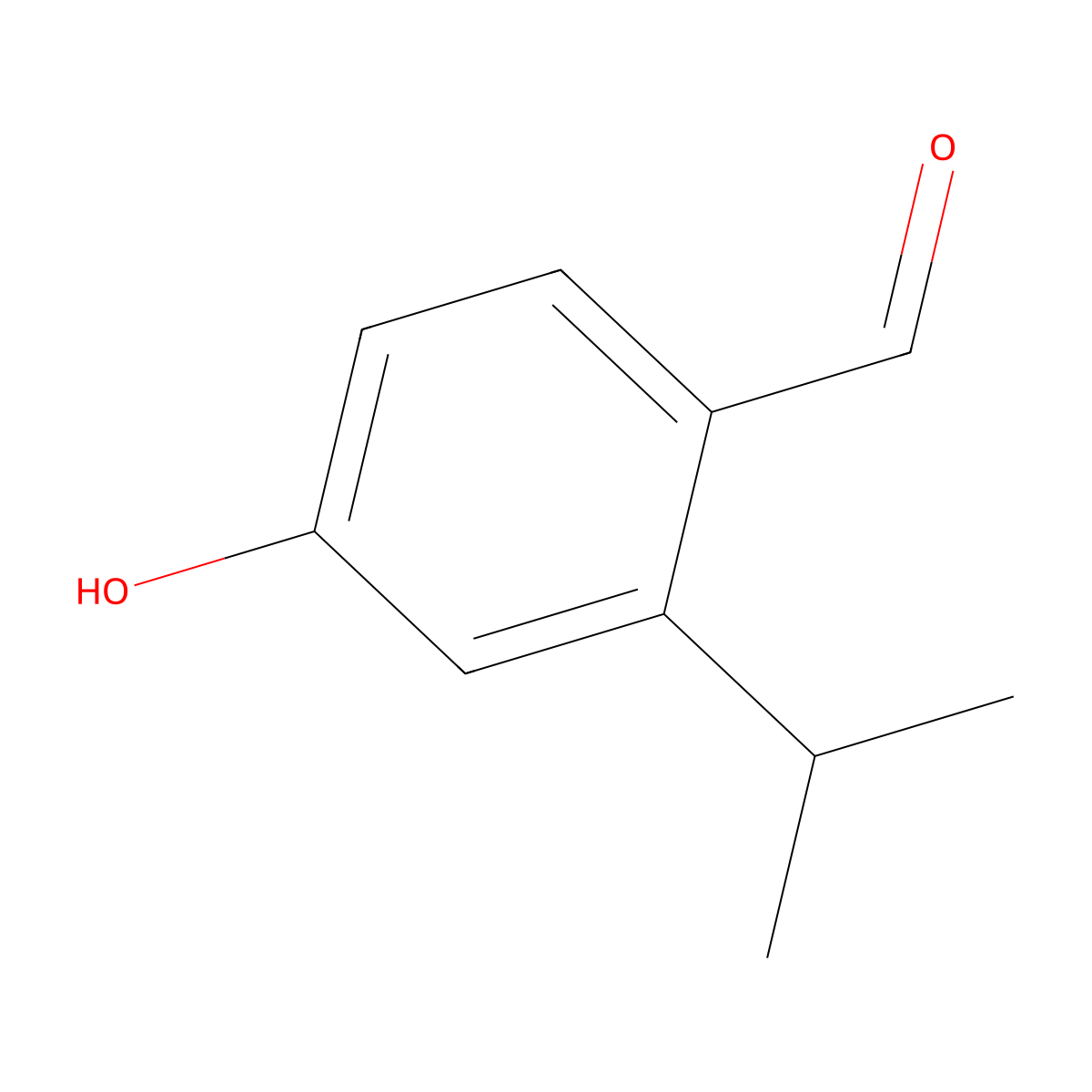 4-Hydroxy-2-isopropylbenzaldehyde molecular structure, CAS 181035-58-5
