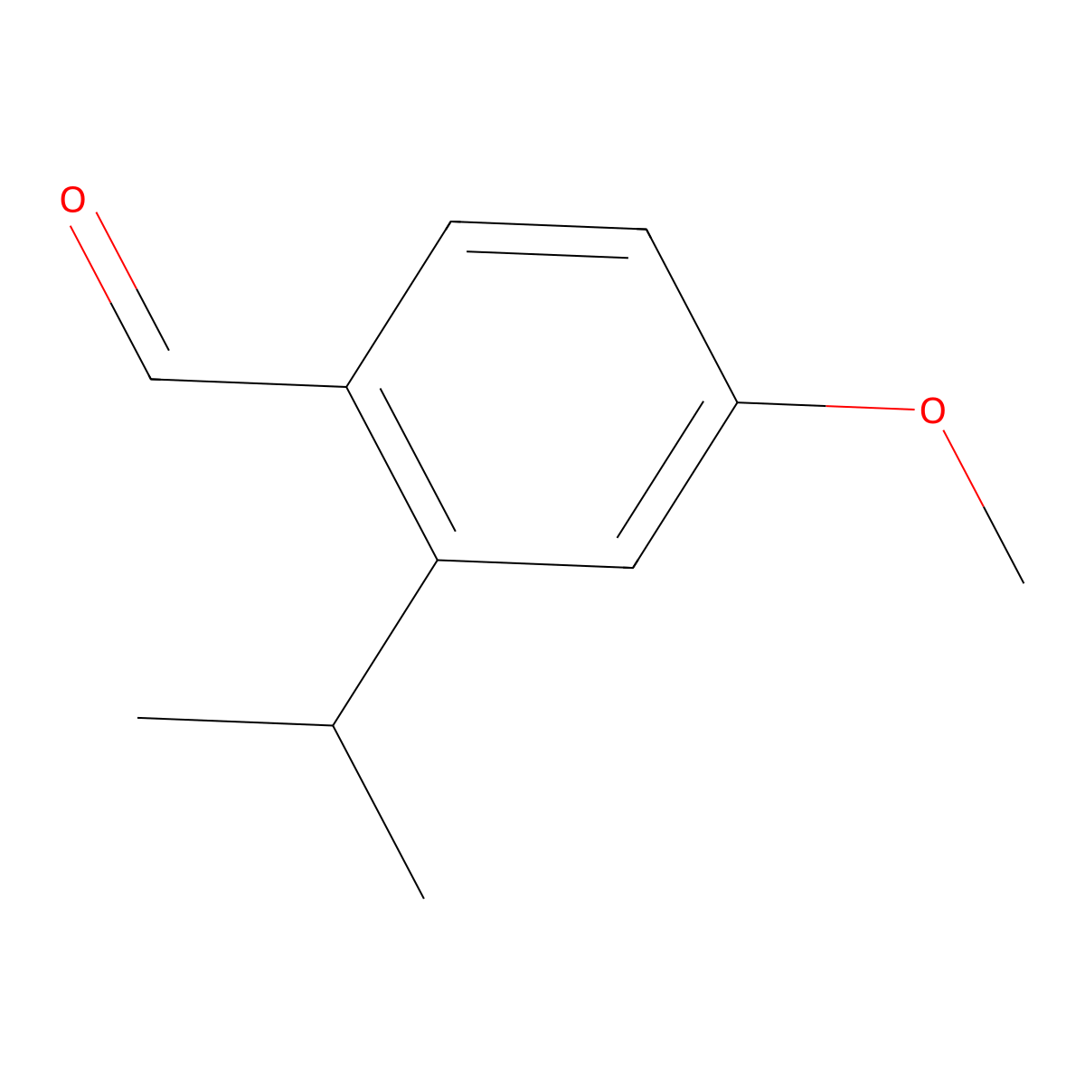 2-Isopropyl-4-methoxybenzaldehyde molecular structure, CAS 181035-59-6