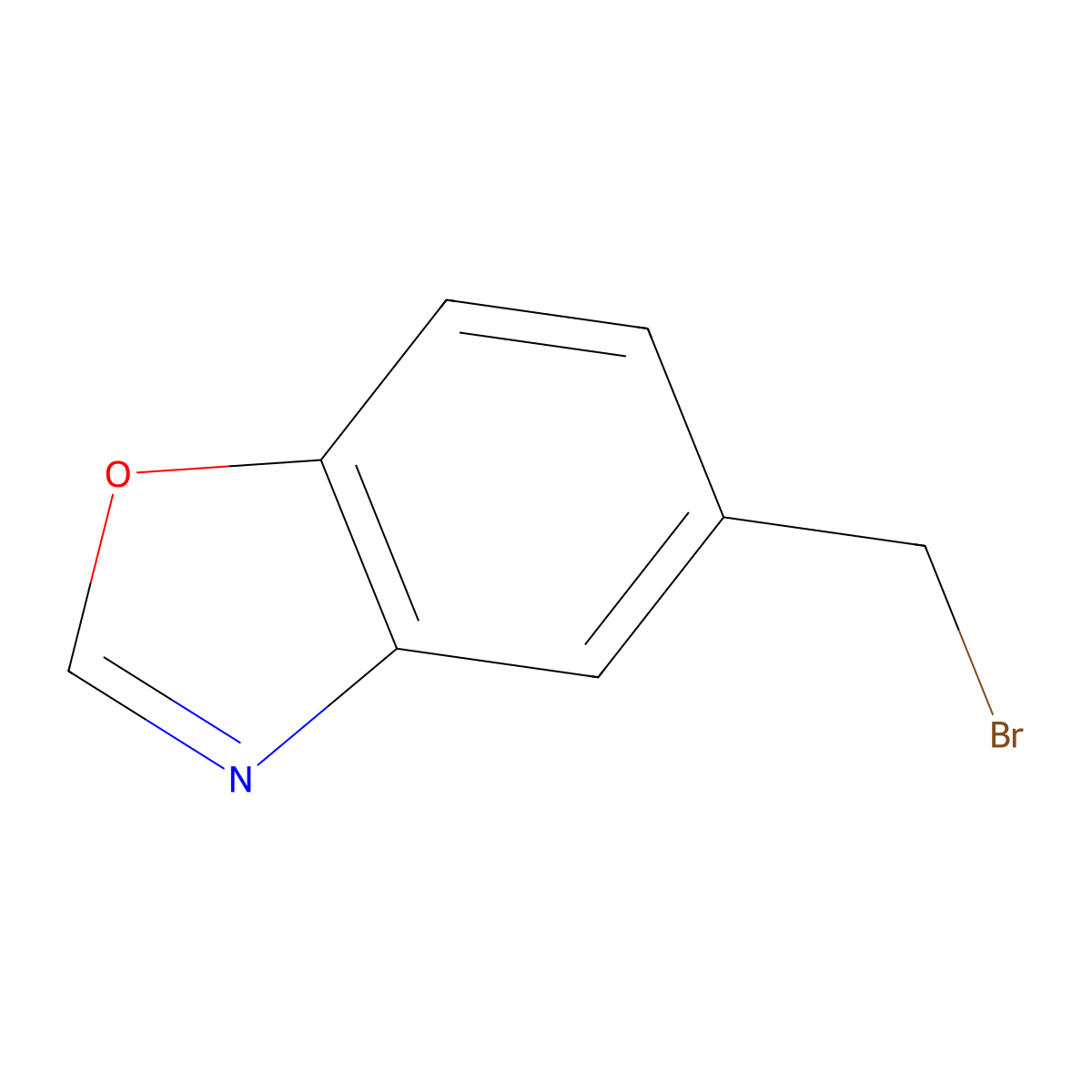 5-(Bromomethyl)benzo[d]oxazole molecular structure, CAS 181038-98-2