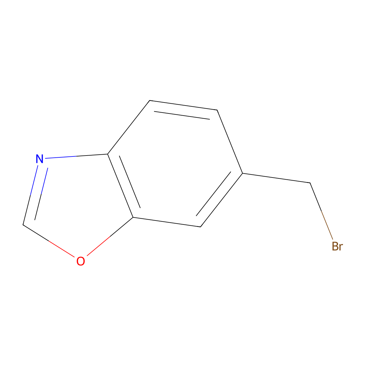 6-(Bromomethyl)benzo[d]oxazole molecular structure, CAS 181040-42-6