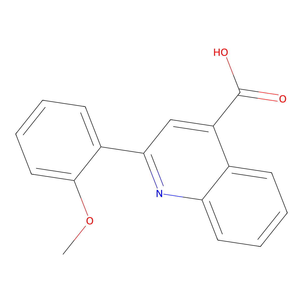 2-(2-Methoxyphenyl)quinoline-4-carboxylic acid molecular structure, CAS 181048-49-7