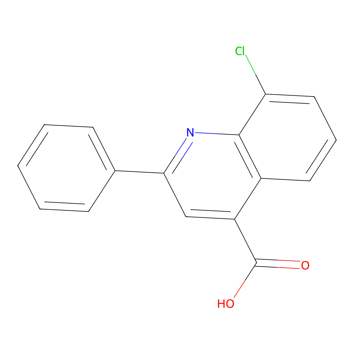 8-Chloro-2-phenylquinoline-4-carboxylic acid molecular structure, CAS 181048-56-6