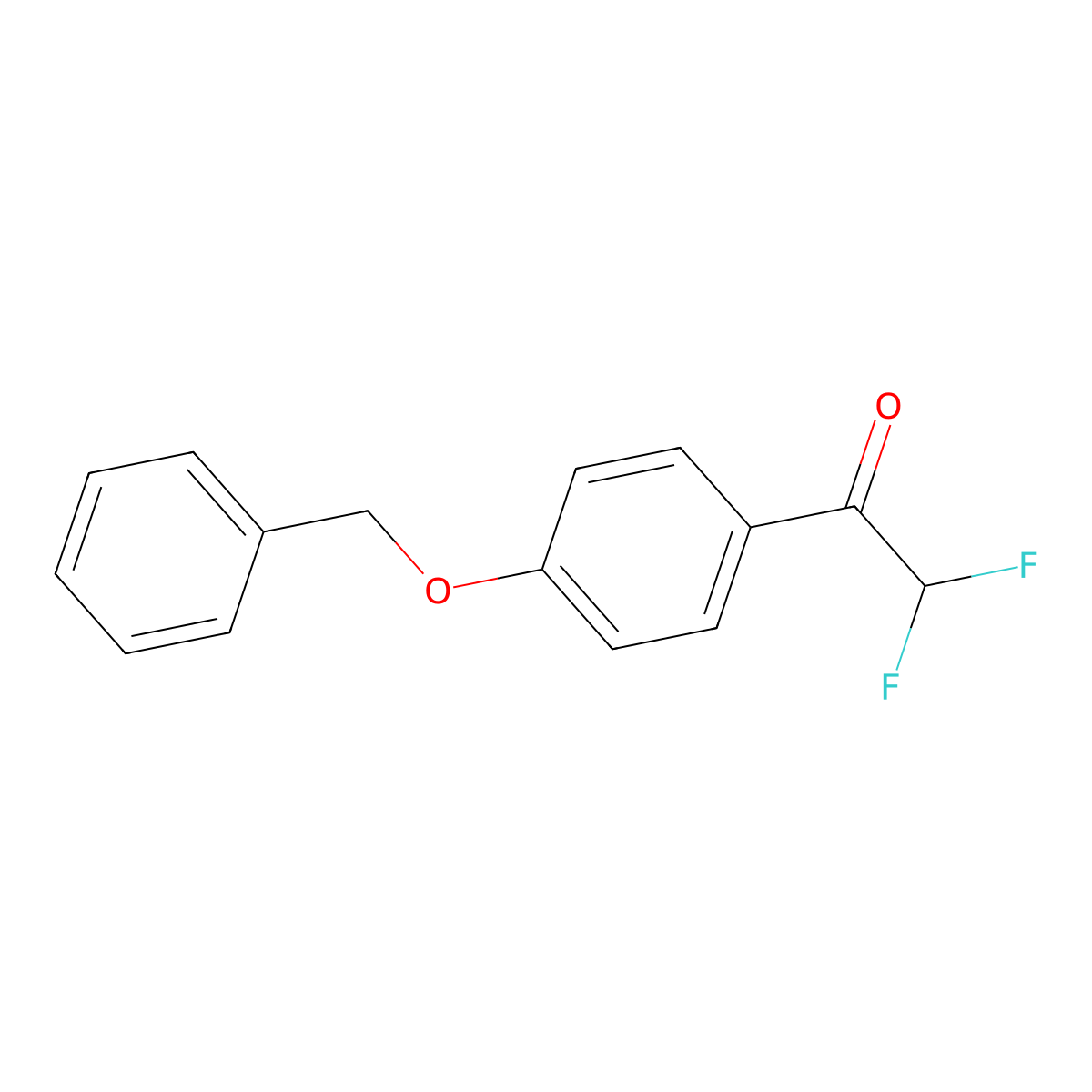 1-[4-(Benzyloxy)phenyl]-2,2-difluoroethanone molecular structure, CAS 181059-85-8