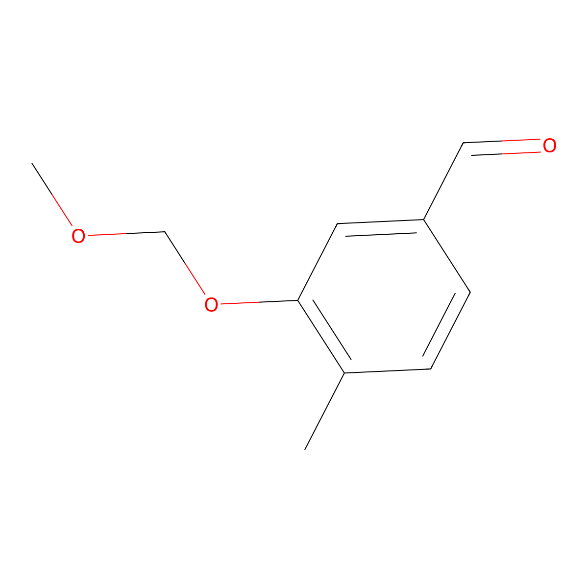 3-(Methoxymethoxy)-4-methylbenzaldehyde molecular structure, CAS 181069-73-8