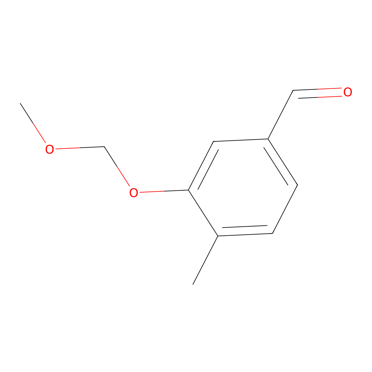 3-(Methoxymethoxy)-4-methylbenzaldehyde molecular structure, CAS 181069-73-8